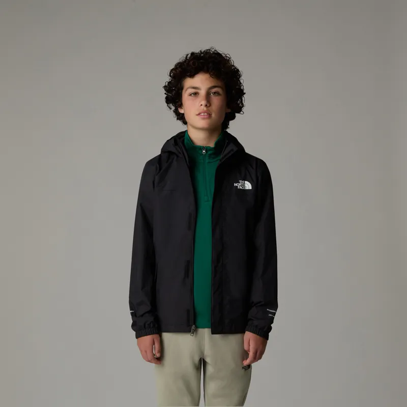 The North Face Boy's Antora Rain Jacket in Black-4