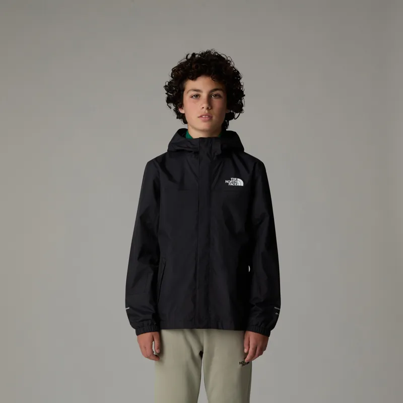 The North Face Boy's Antora Rain Jacket in Black-2