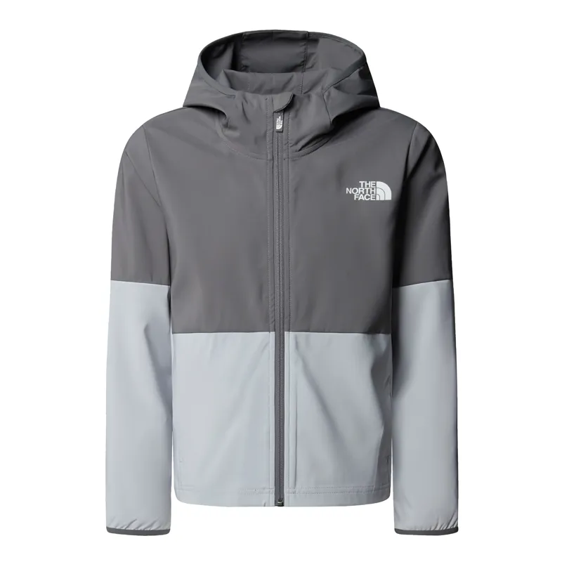 The North Face Kid's On The Trail Full-Zip Hoodie in Smoked Pearl/High Rise Grey