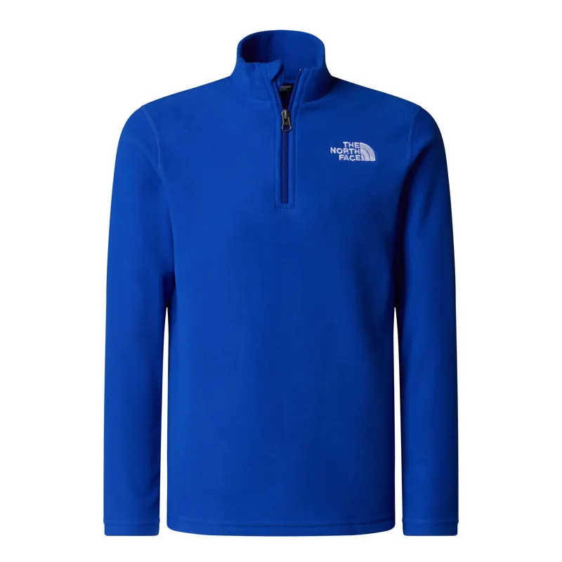 The North Face Teen's Glacier 1/4 Zip Pullover in Blue