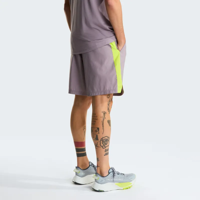 The North Face Men's 24/7 Colour Block Shorts in Transcendent Grey/Fizz Lime-5