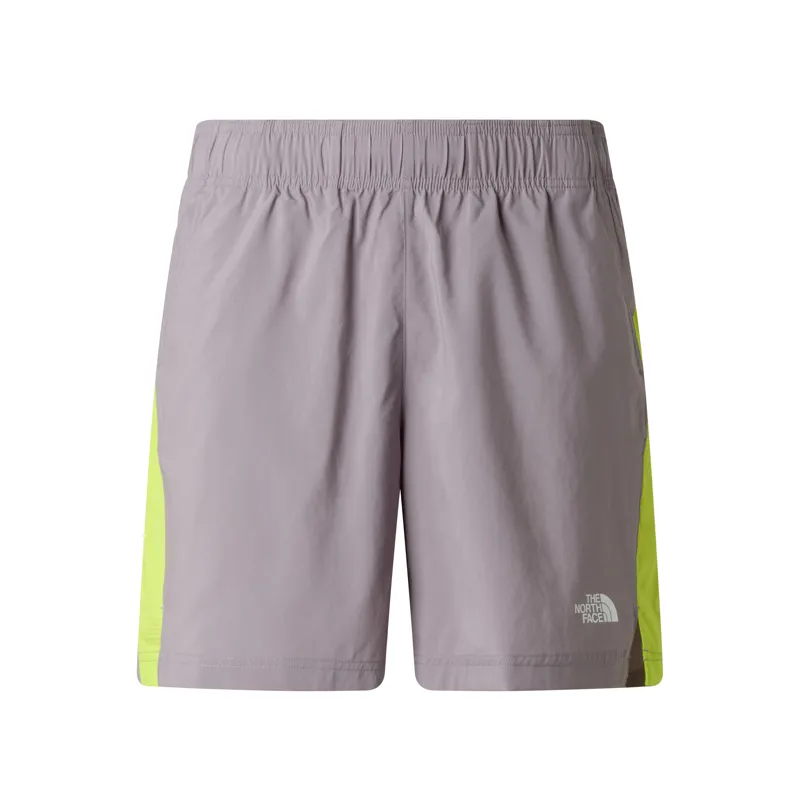 The North Face Men's 24/7 Colour Block Shorts in Transcendent Grey/Fizz Lime