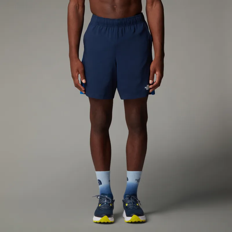 The North Face Men's 24/7 Embossed Shorts in Summit Navy/Hero Blue-2