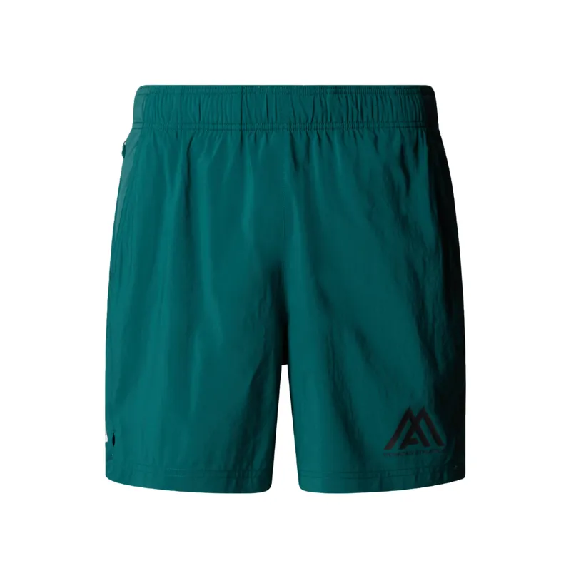 The North Face Men's MA 24/7 7 Graphic Shorts in Deep Nori