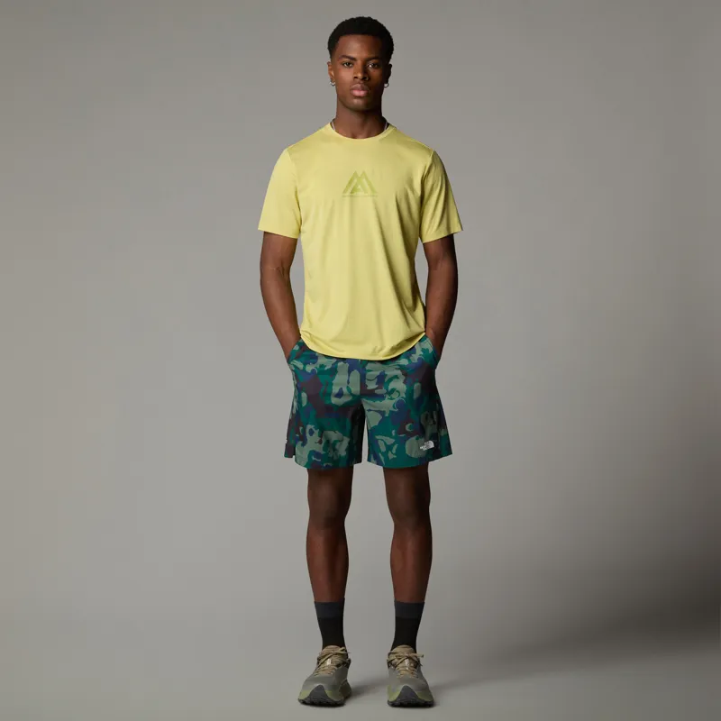 The North Face Men's MA 24/7 7 Aop Shorts in Deep Nori Light-3