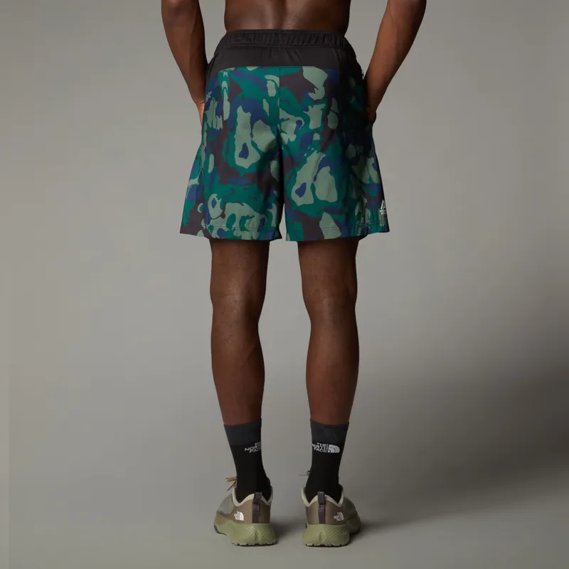 The North Face Men's MA 24/7 7 Aop Shorts in Deep Nori Light-4
