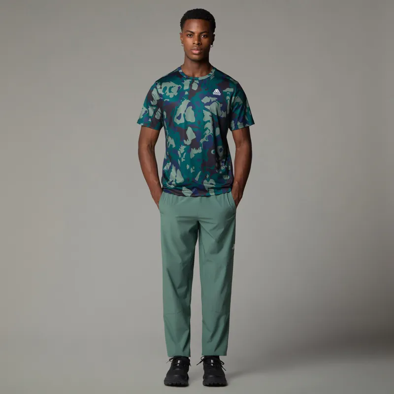 The North Face Men's MA 24/7 Aop Tee in Deep Nori Light-4