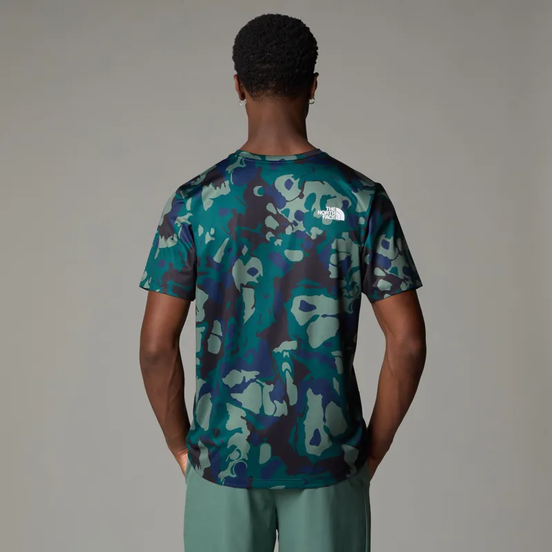 The North Face Men's MA 24/7 Aop Tee in Deep Nori Light-3