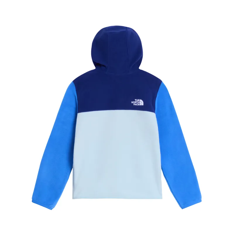 The North Face Kid's Glacier Full-Zip Hooded Fleece in Bold Blue/Polar-1
