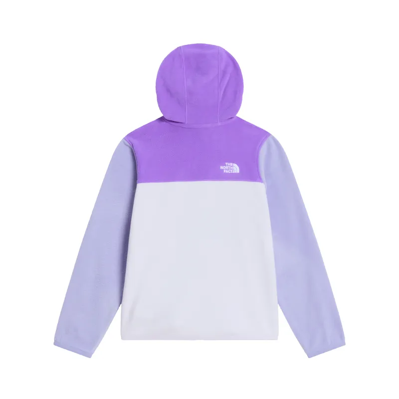 The North Face Kid's Glacier Full-Zip Hooded Fleece in Elevation Purple-1