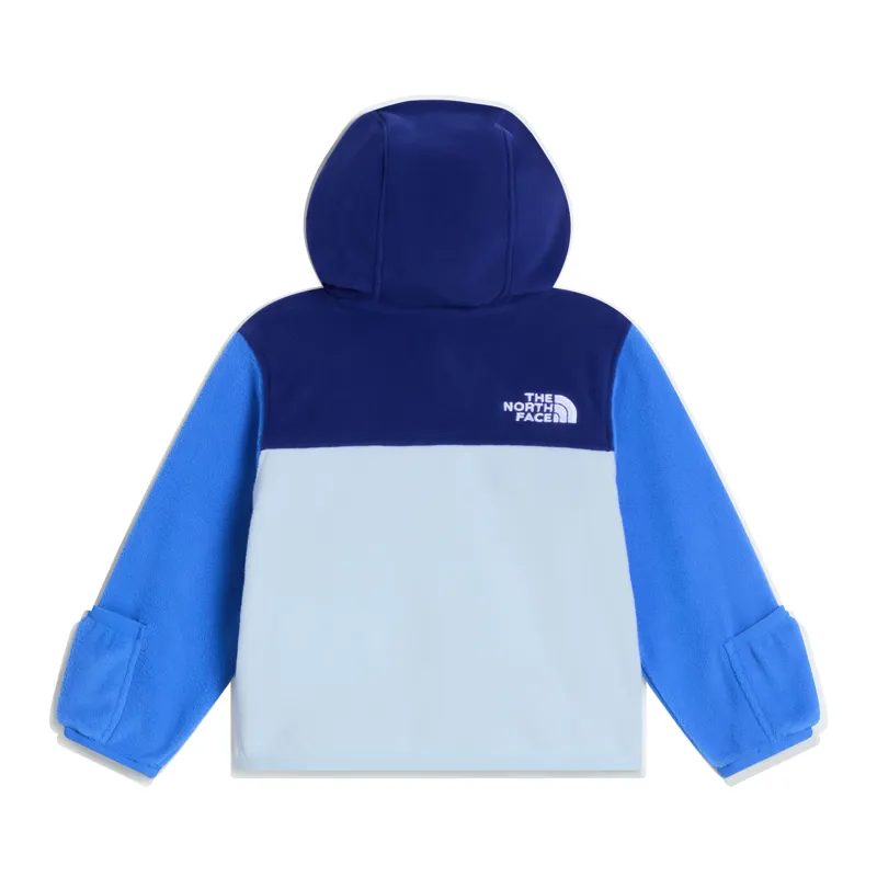 The North Face Baby's Glacier Full-Zip Hooded fleece in Bold Blue/Polar-1