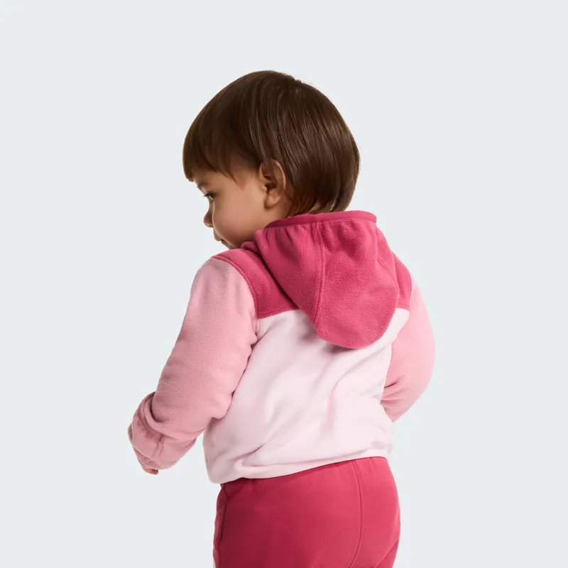 The North Face Baby's Glacier Full-Zip Hooded Fleece in Fermented Clay-3