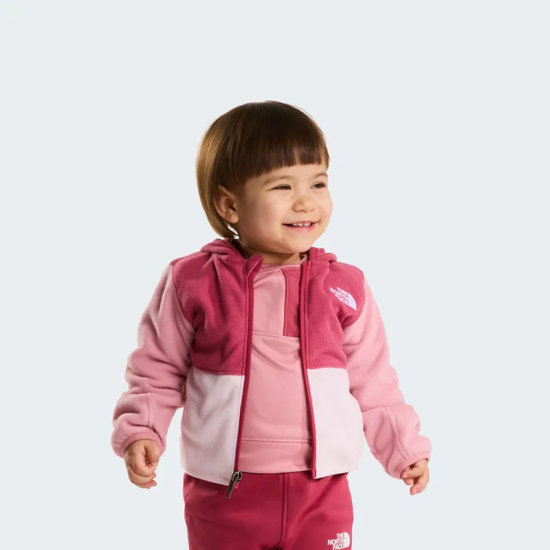 The North Face Baby's Glacier Full-Zip Hooded Fleece in Fermented Clay-2