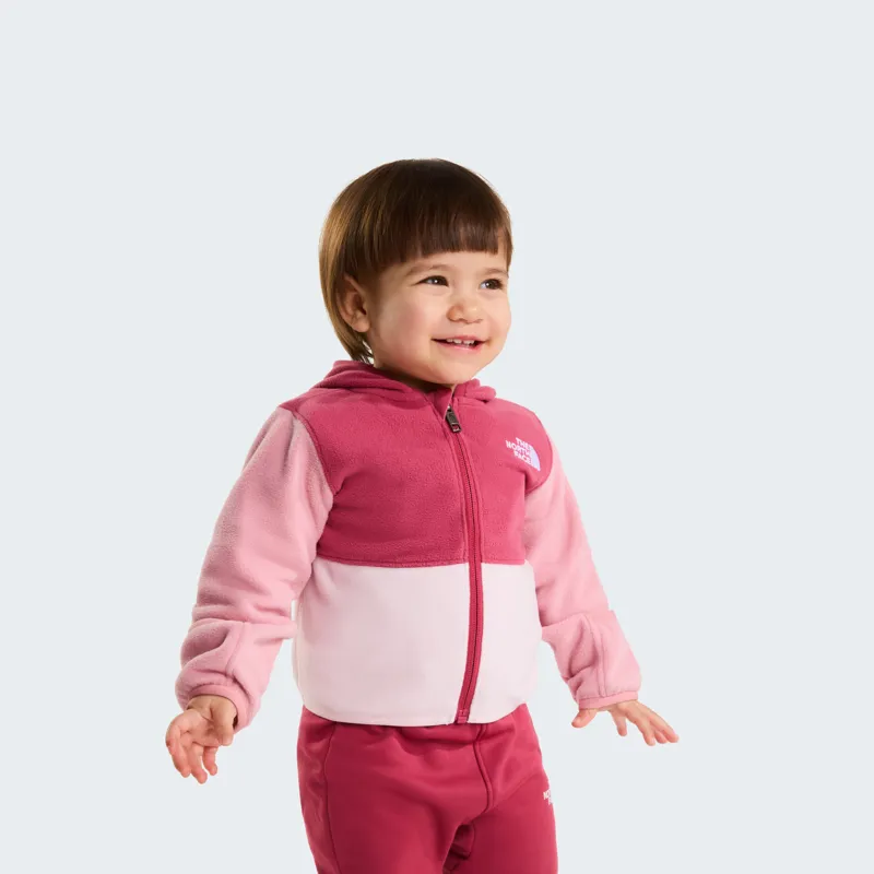The North Face Baby's Glacier Full-Zip Hooded Fleece in Fermented Clay-4