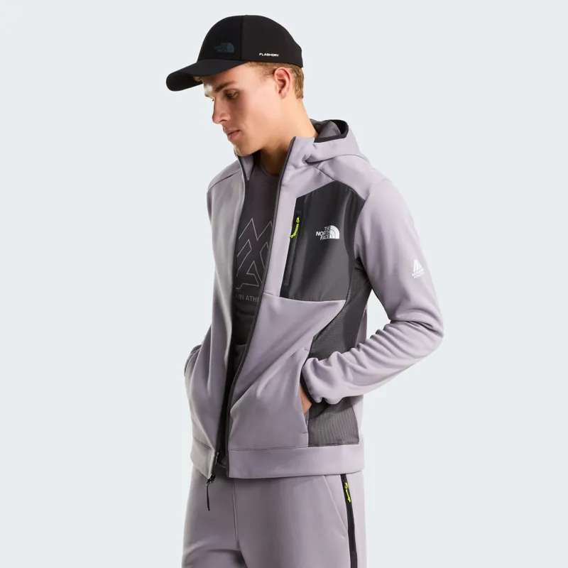 The North Face Men's MA Fleece Full-Zip Jacket in Transcendent Grey/Anthracite Grey-6