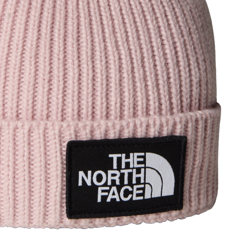 The North Face Baby Logo Box Beanie in Pale Blossom-1