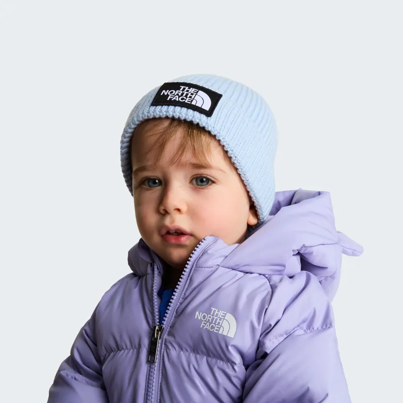 The North Face Baby's Logo Box Beanie in Polar Haze-2
