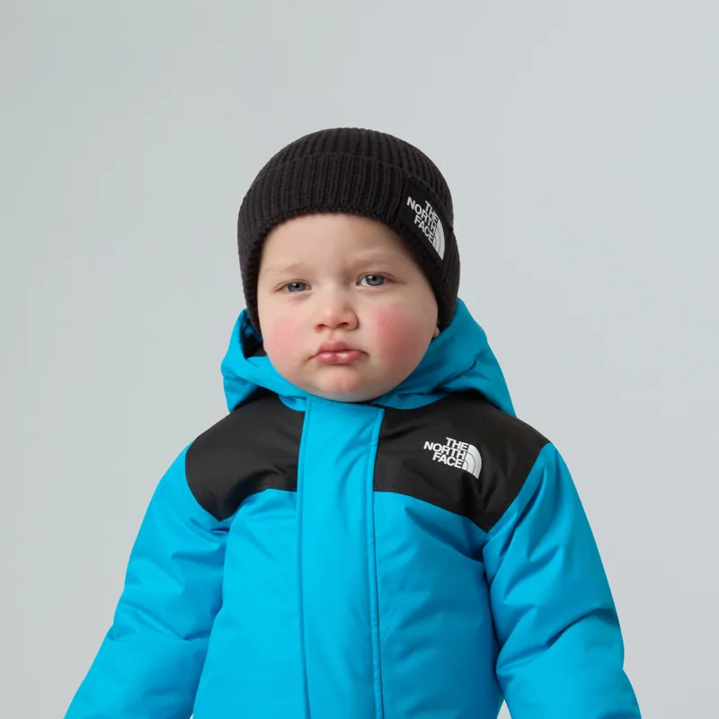 The North Face Baby Logo Box Beanie in Black-2