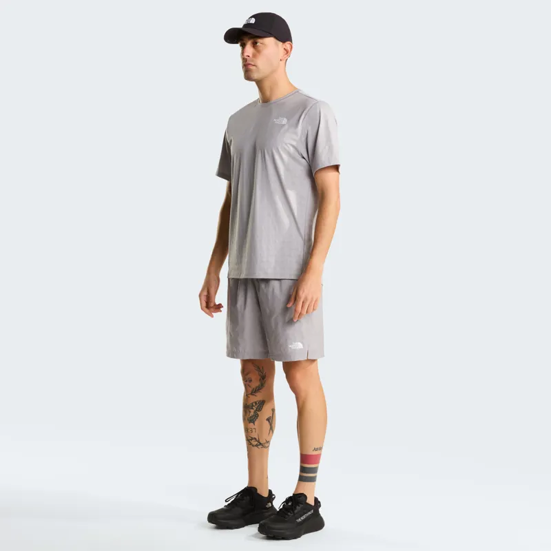 The North Face Men's 24/7 Pentadome Embossed Reg Tee in Meld Grey-3