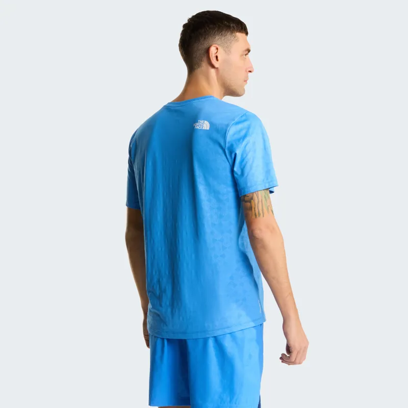 The North Face Men's 24/7 Pentadome Embossed Reg Tee in Marina Blue-5
