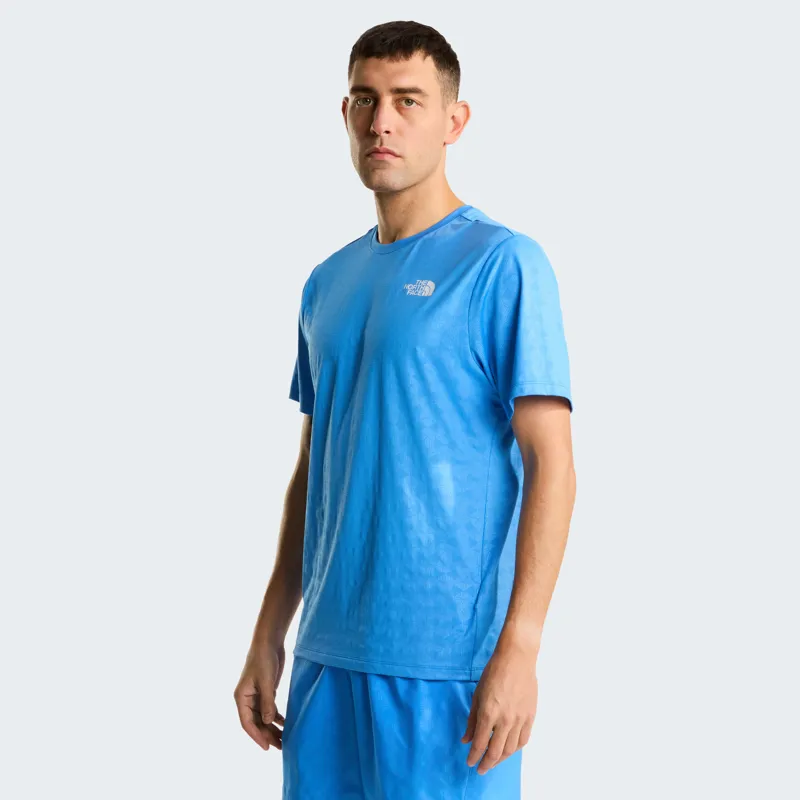The North Face Men's 24/7 Pentadome Embossed Reg Tee in Marina Blue-2