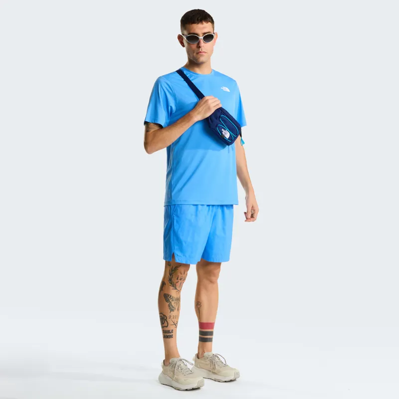 The North Face Men's 24/7 Pentadome Embossed 7 Shorts in Marina Blue-3