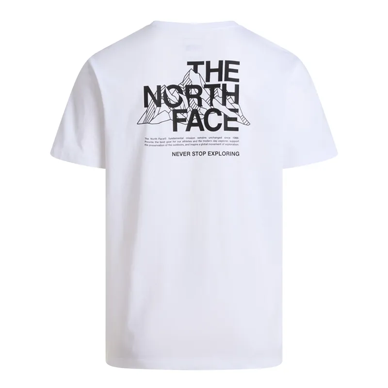 The North Face Men's Mountain Sketch Reg Tee in White-1