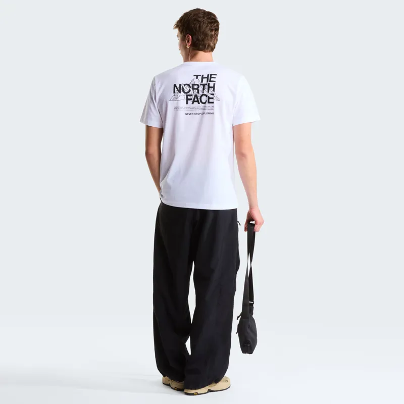 The North Face Men's Mountain Sketch Reg Tee in White-4