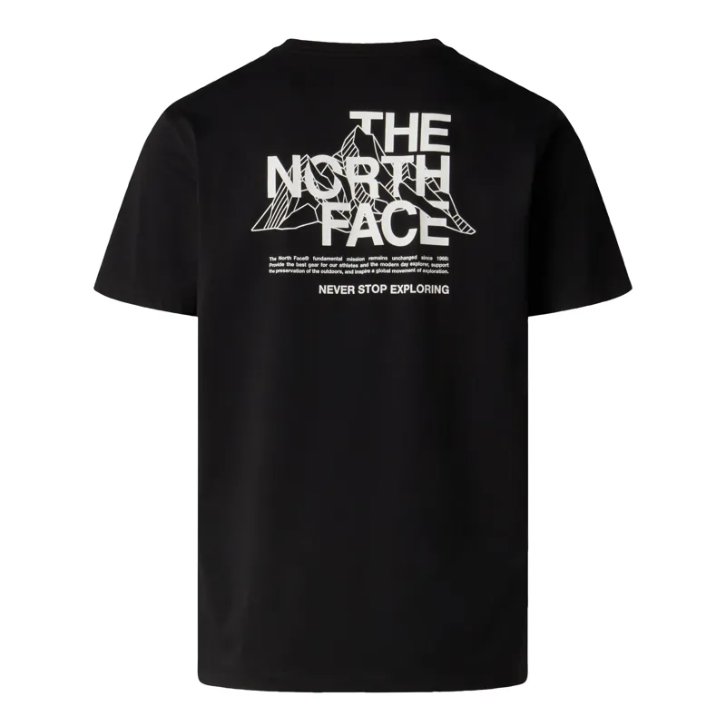 The North Face Men's Mountain Sketch Reg Tee in Black-1