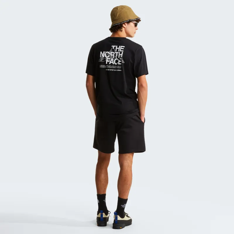 The North Face Men's Mountain Sketch Reg Tee in Black-4