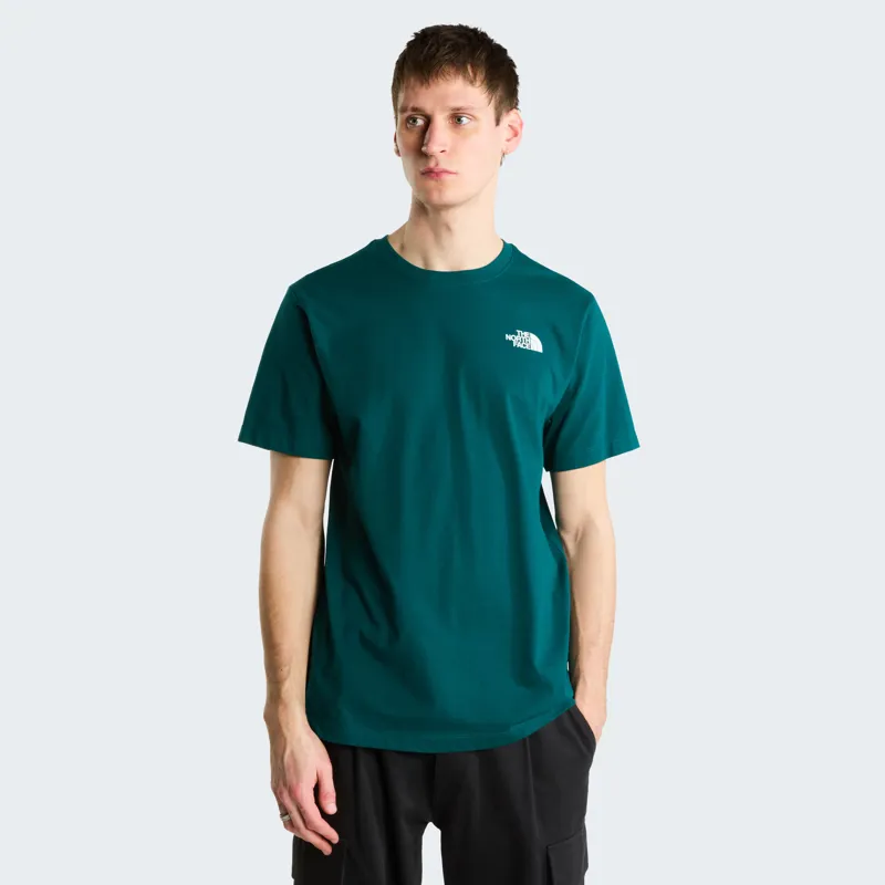 The North Face Men's Mountain Sketch Reg Tee in Pacific Teal-2