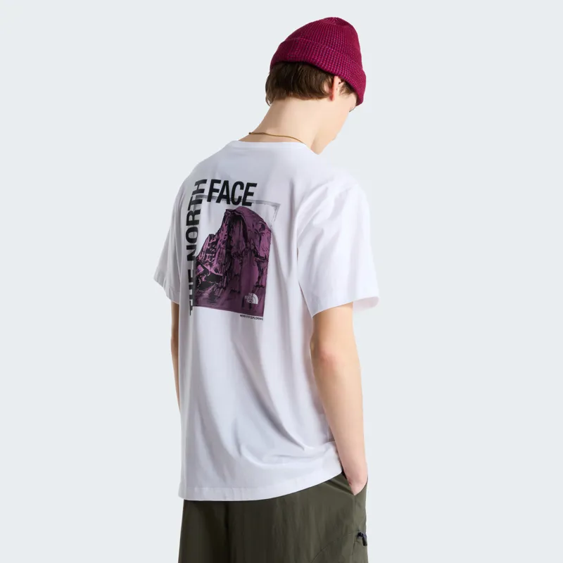 The North Face Men's Half Dome Photo Reg Tee in White-3