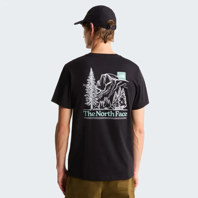 The North Face Men's Monte Reg Tee in Black-3