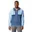 Columbia Men's Spire Valley Hooded Windbreaker in Ripple Blue/Dark Mountain/Coll Navy