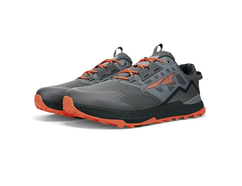 Altra Men's Lone Peak All-Weather Low 2 in Gray/Orange-4