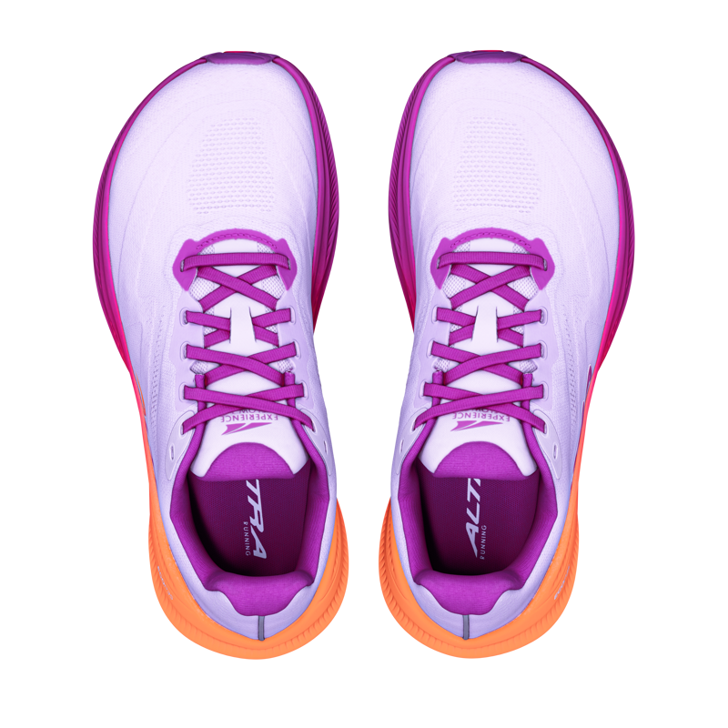 Altra Women's Experience Flow 3 in Lavender Fig/Peach Fluorescent/Pumpkin-4