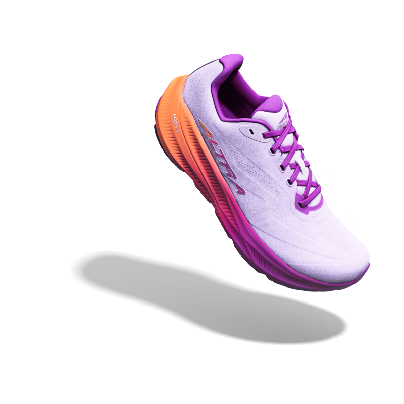 Altra Women's Experience Flow 3 in Lavender Fig/Peach Fluorescent/Pumpkin-2