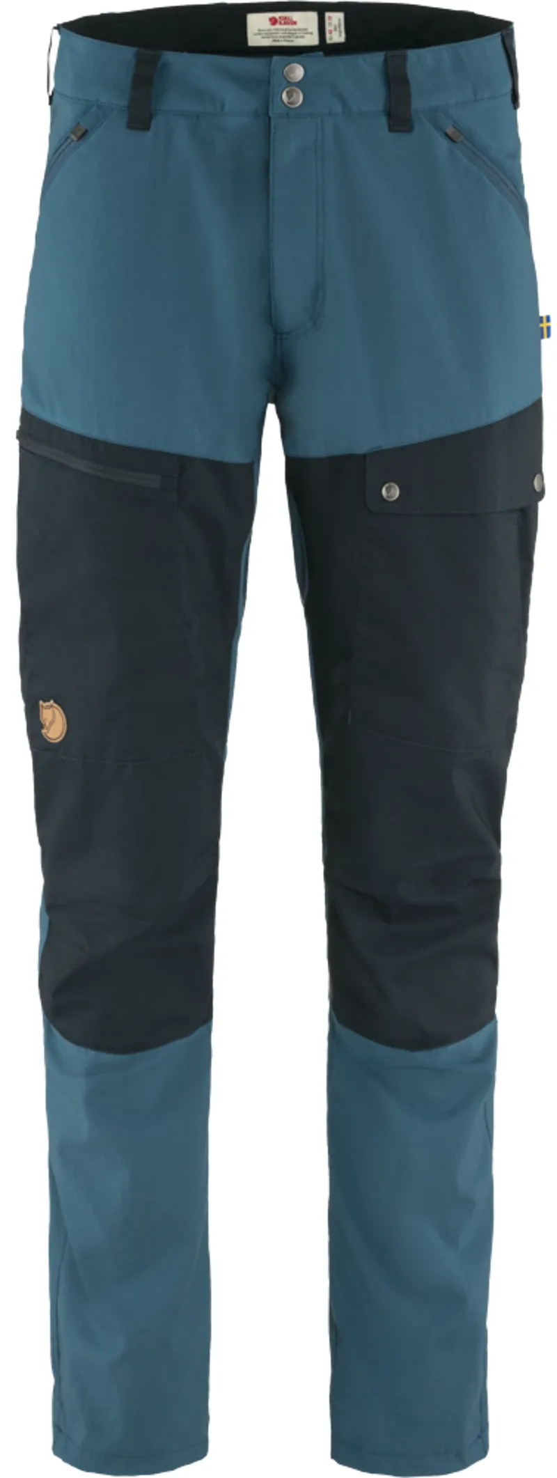 Fjallraven Men's Abisko Midsummer Regular Trousers in Indigo Blue/Dark Navy