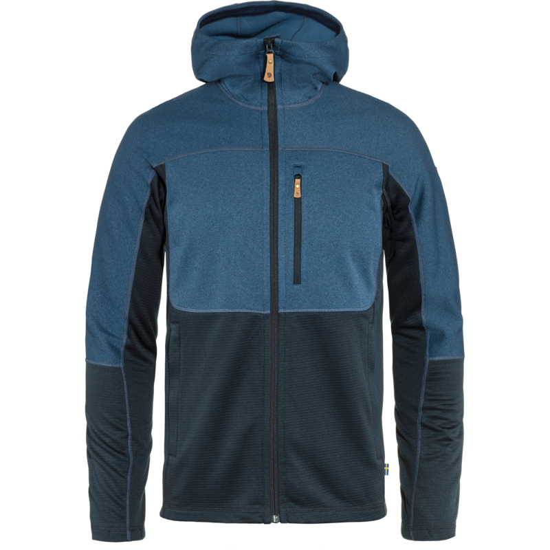 Fjallraven Men's Abisko Trail Fleece in Indigo Blue-Dark Navy