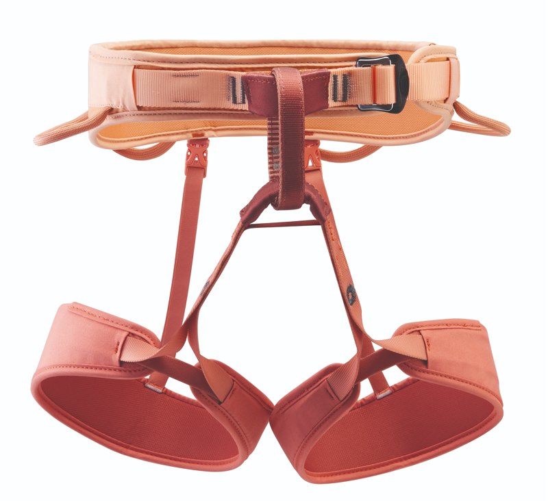 Petzl Corax LT Climbing Harness in Coral Sand