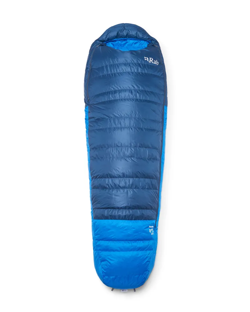 Rab Ascent 0C / 32F in Tempest Blue/Maya Blue