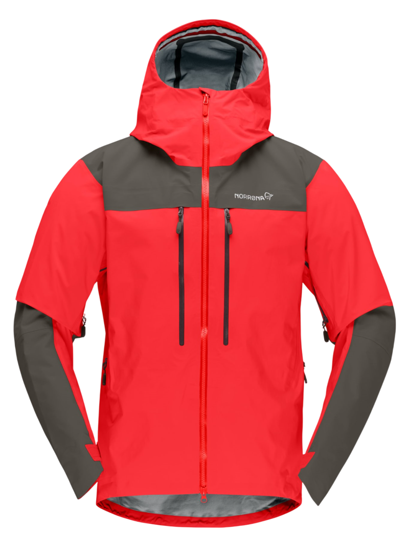 Norrona Men's Trollveggen Gore-Tex Pro Light Jacket in Flame Scarlet