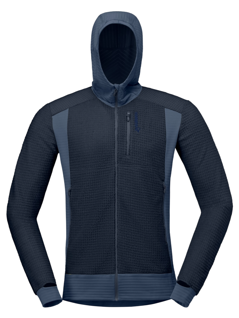 Norrona Men's Falketind Alpha120 Zip Hood in Indigo Night