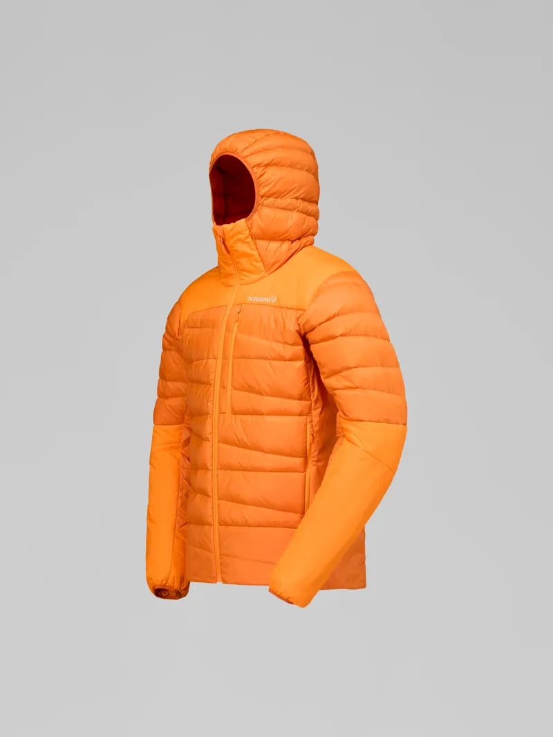 Norrona Men's Falketind Down750 Zip Hood in Gold Flame-1