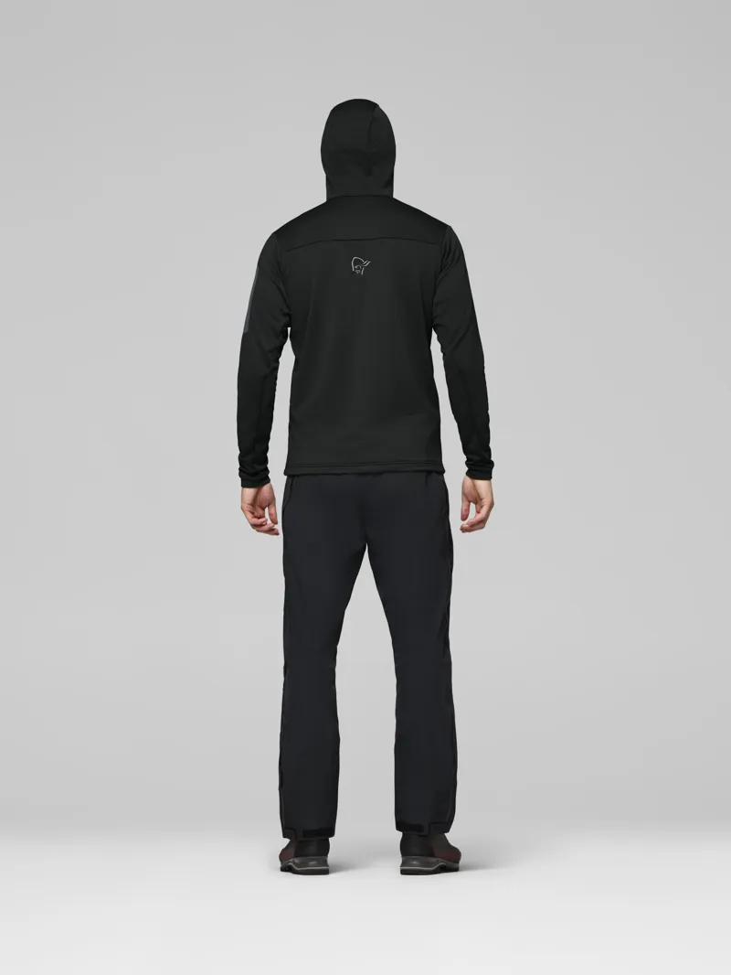 Norrona Men's Falketind Warm2 Stretch Hood in Caviar Black-6