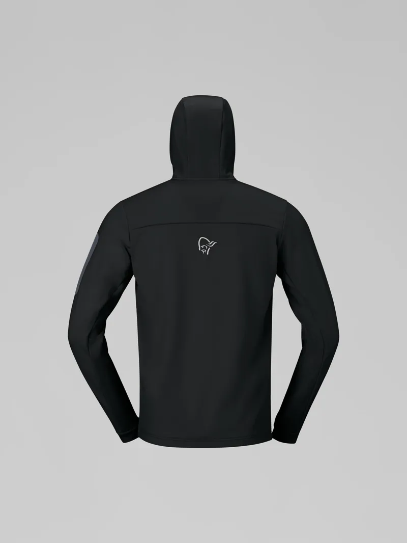 Norrona Men's Falketind Warm2 Stretch Hood in Caviar Black-2