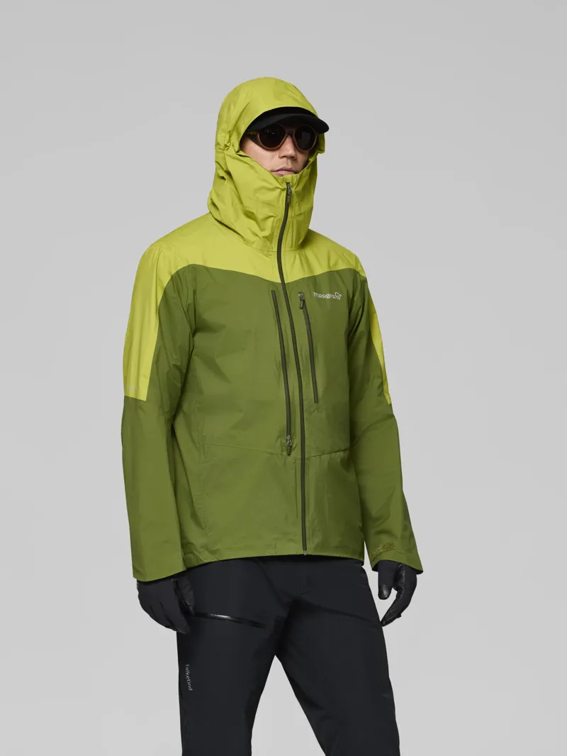 Norrona Men's Falketind Dri1 Jacket in Pesto/Golden Lime-3