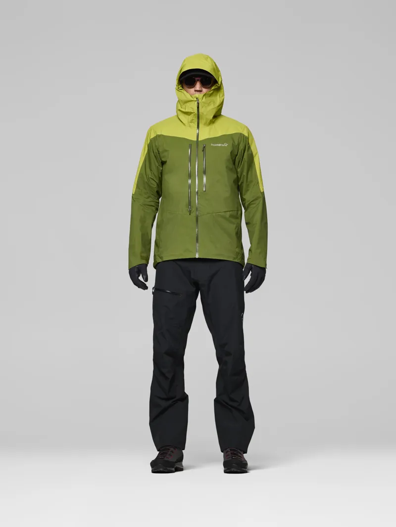 Norrona Men's Falketind Dri1 Jacket in Pesto/Golden Lime-5