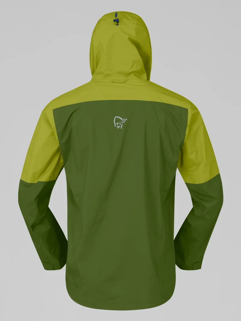 Norrona Men's Falketind Dri1 Jacket in Pesto/Golden Lime-2
