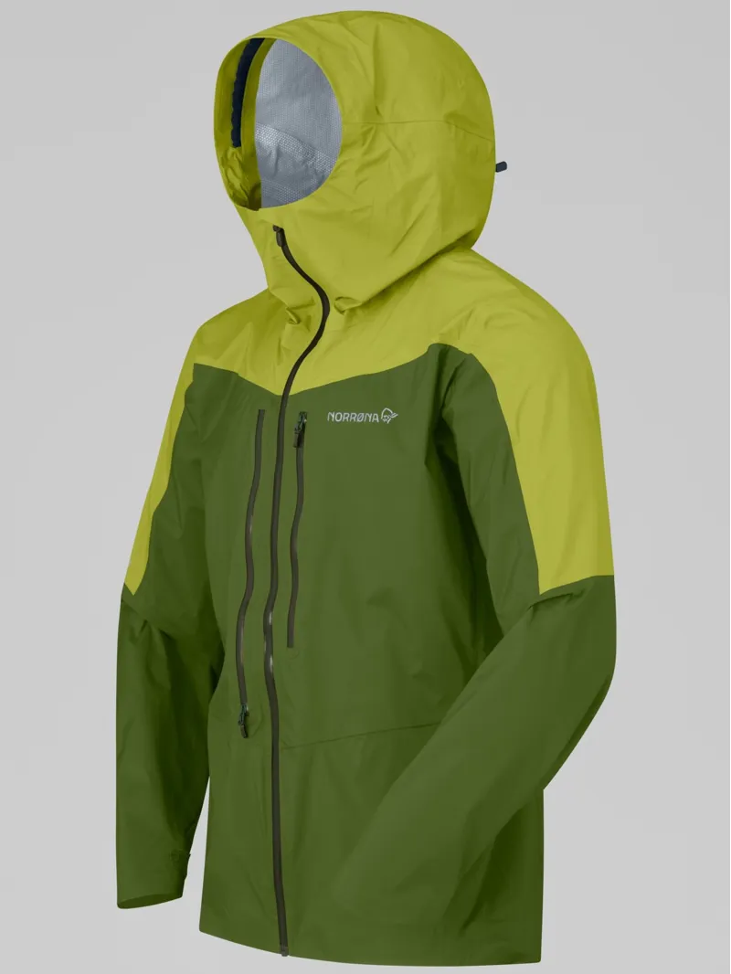 Norrona Men's Falketind Dri1 Jacket in Pesto/Golden Lime-1